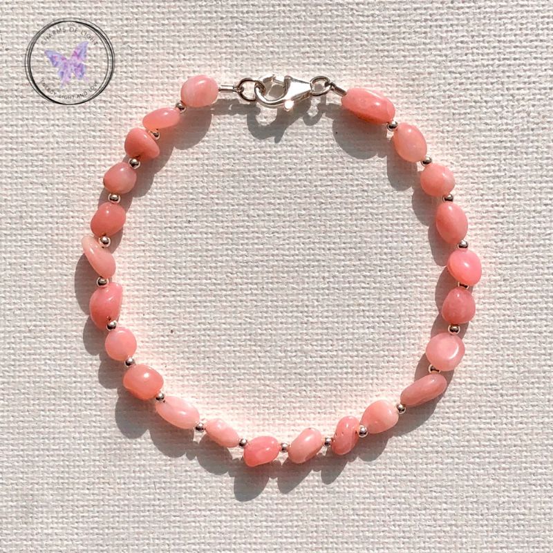 Pink Opal Nugget Bracelet